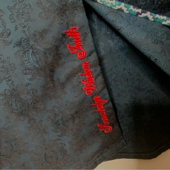 Robert Graham Blue Paisley Patterned Flip Cuff Shirt. Size Small. - Picture 3 of 8